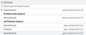 unlinked call stack