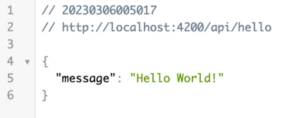Response from API Route